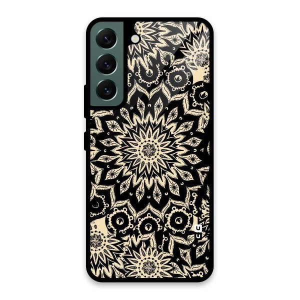 Golden Mandala Glass Back Case for Galaxy S22 5G