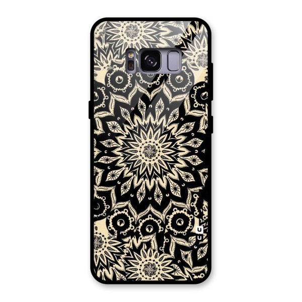 Golden Mandala Glass Back Case for Galaxy S8