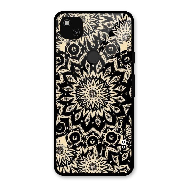 Golden Mandala Glass Back Case for Google Pixel 4a