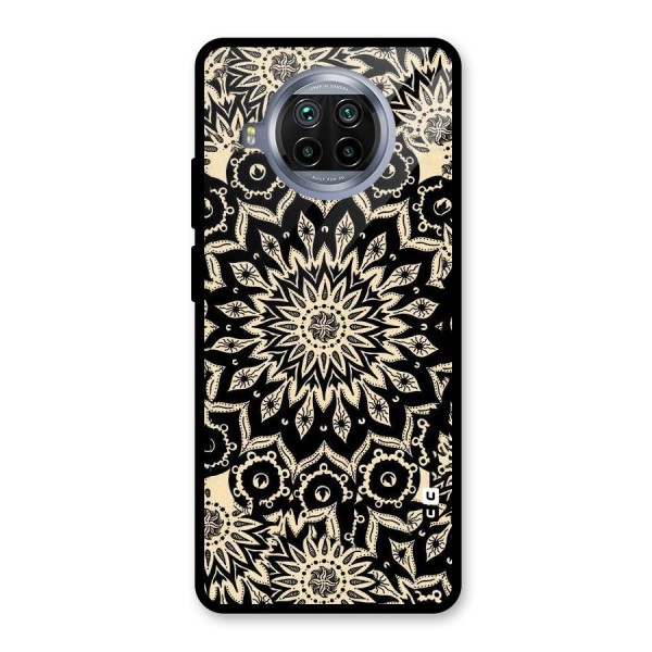 Golden Mandala Glass Back Case for Mi 10i