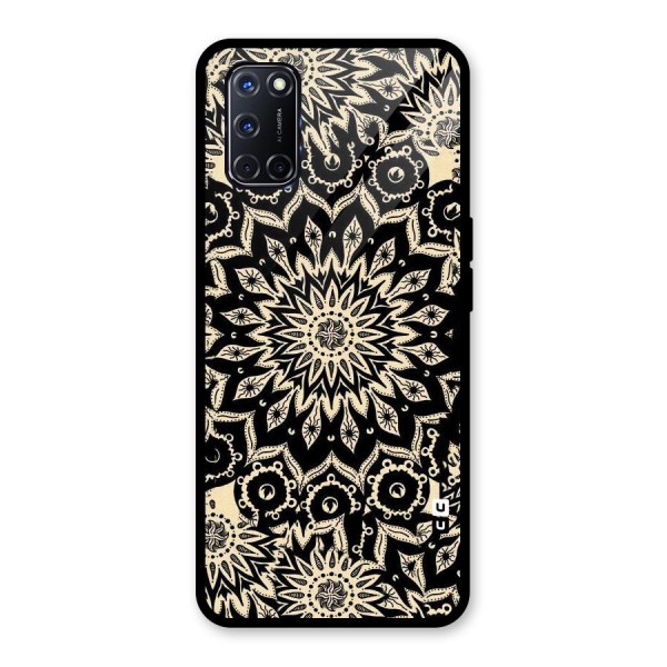 Golden Mandala Glass Back Case for Oppo A52