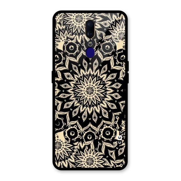 Golden Mandala Glass Back Case for Oppo F11