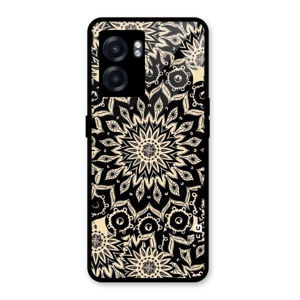 Golden Mandala Glass Back Case for Oppo K10 (5G)