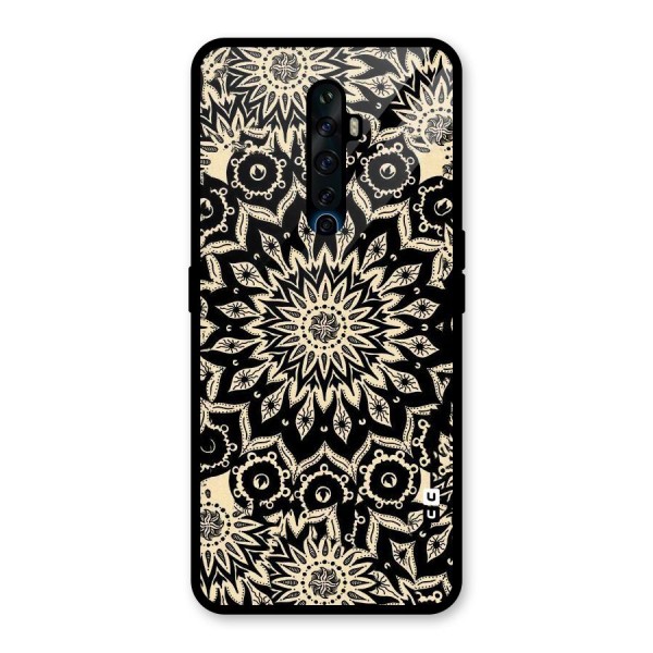 Golden Mandala Glass Back Case for Oppo Reno2 Z