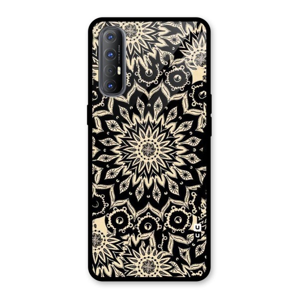 Golden Mandala Glass Back Case for Oppo Reno3 Pro