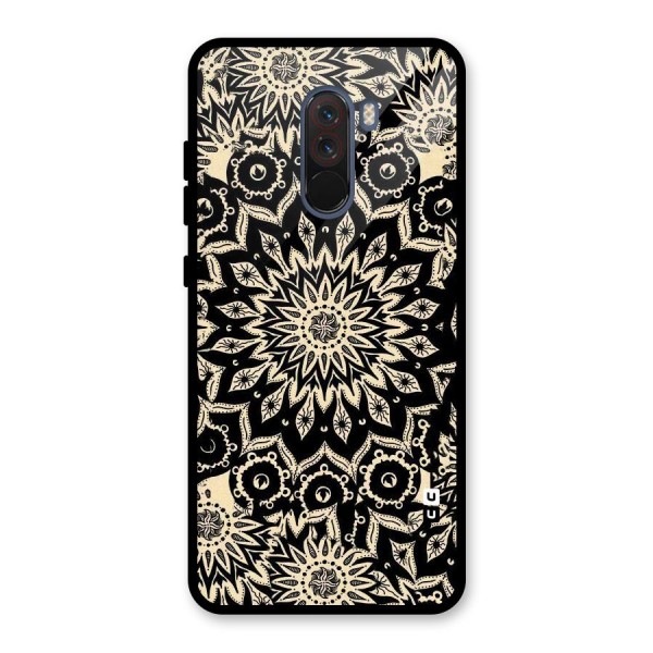 Golden Mandala Glass Back Case for Poco F1