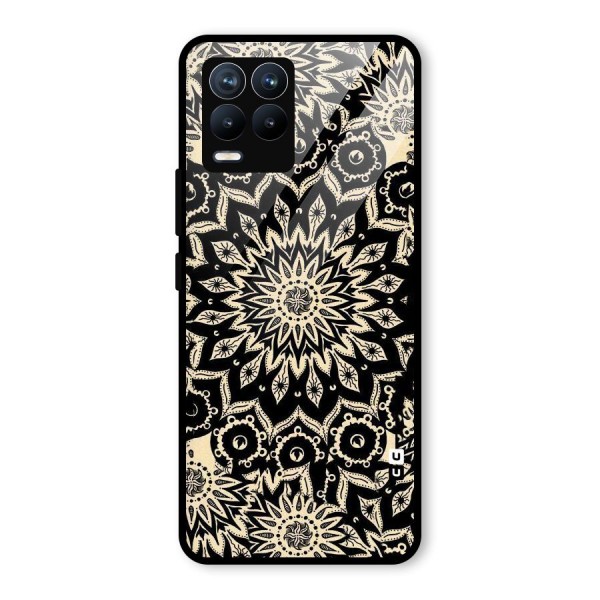 Golden Mandala Glass Back Case for Realme 8