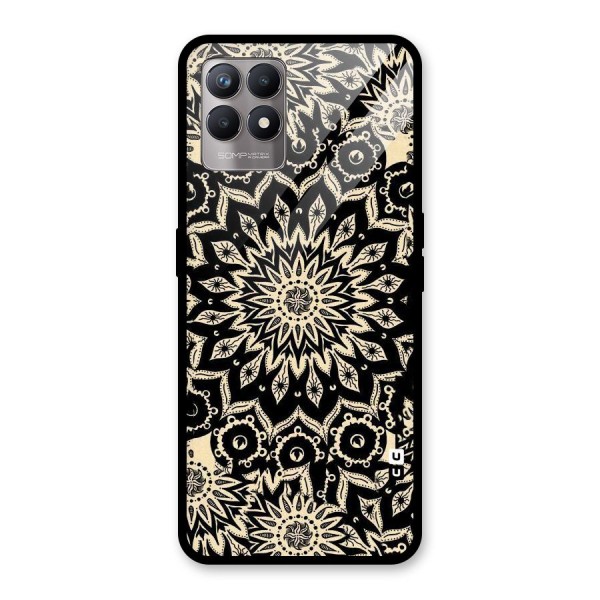 Golden Mandala Glass Back Case for Realme 8i