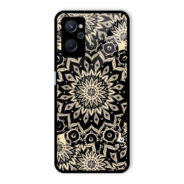 Golden Mandala Glass Back Case for Realme 9i