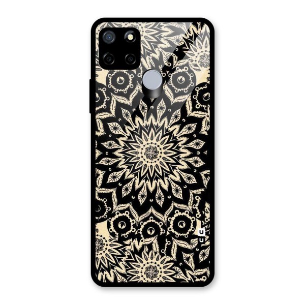 Golden Mandala Glass Back Case for Realme C12