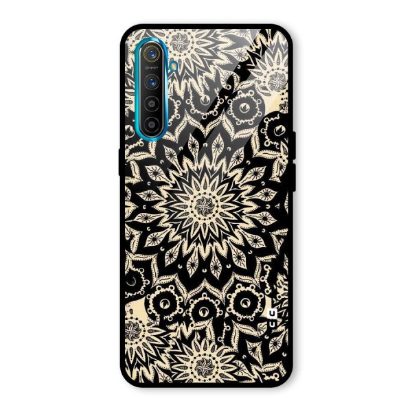 Golden Mandala Glass Back Case for Realme XT