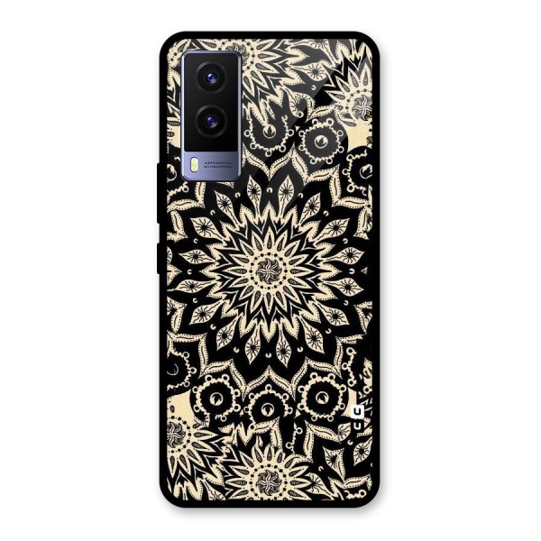 Golden Mandala Glass Back Case for Vivo V21e 5G