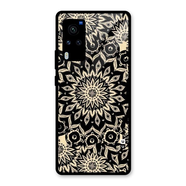 Golden Mandala Glass Back Case for Vivo X60 Pro