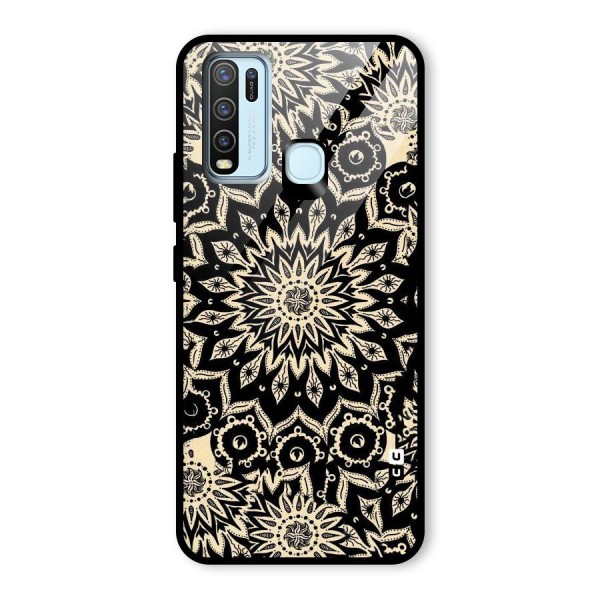 Golden Mandala Glass Back Case for Vivo Y50