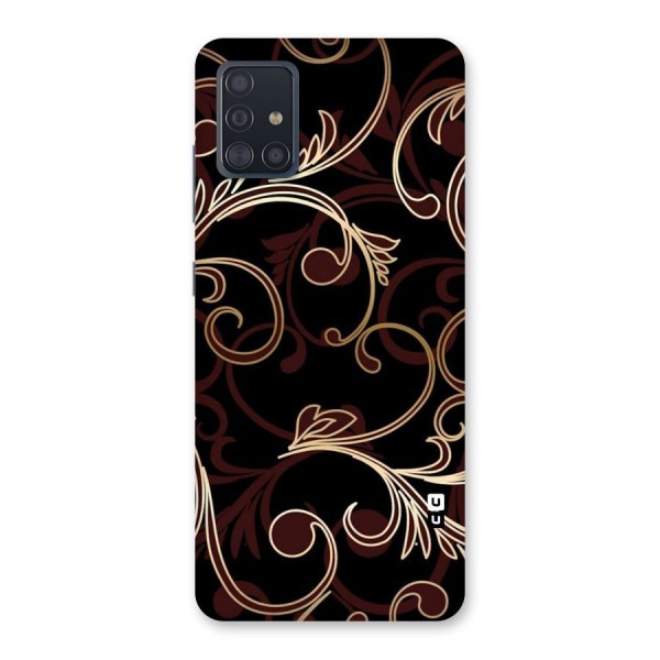 Golden Maroon Beauty Back Case for Galaxy A51