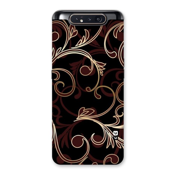 Golden Maroon Beauty Back Case for Galaxy A80