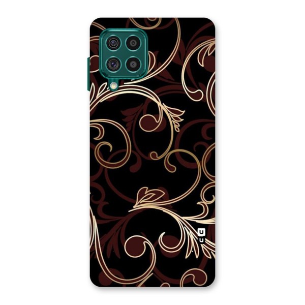 Golden Maroon Beauty Back Case for Galaxy F62