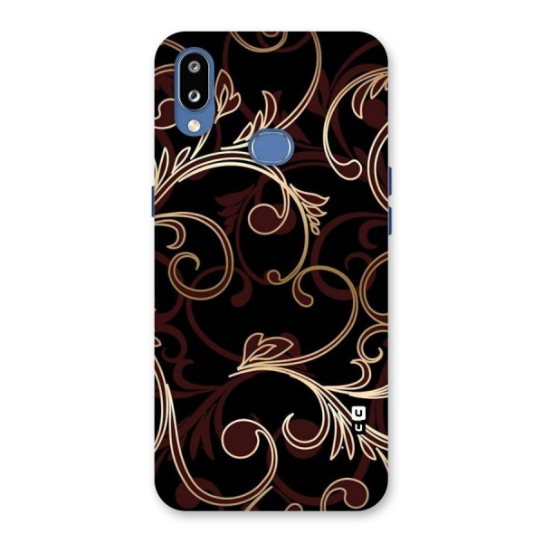 Golden Maroon Beauty Back Case for Galaxy M01s