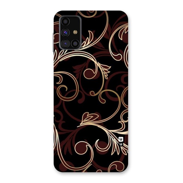 Golden Maroon Beauty Back Case for Galaxy M31s