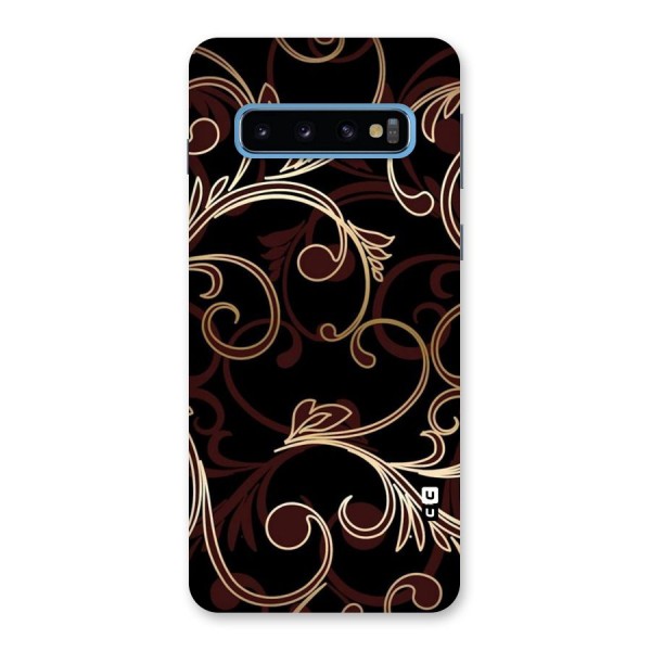 Golden Maroon Beauty Back Case for Galaxy S10