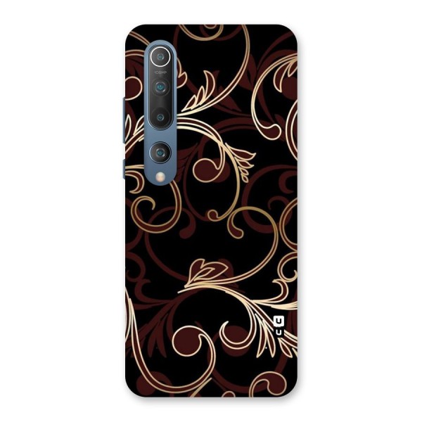 Golden Maroon Beauty Back Case for Mi 10