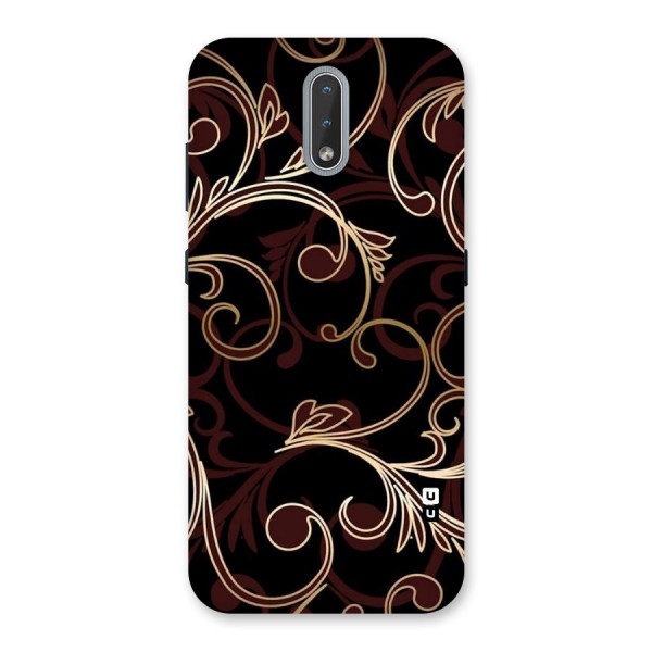 Golden Maroon Beauty Back Case for Nokia 2.3