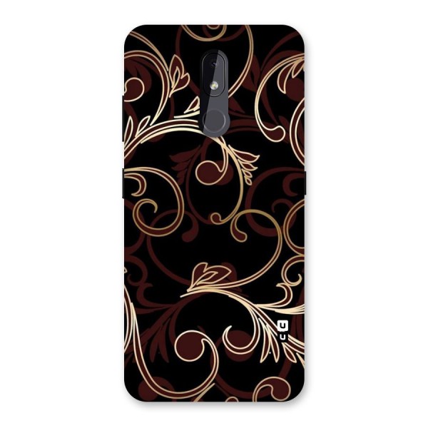 Golden Maroon Beauty Back Case for Nokia 3.2