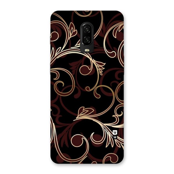 Golden Maroon Beauty Back Case for OnePlus 6T