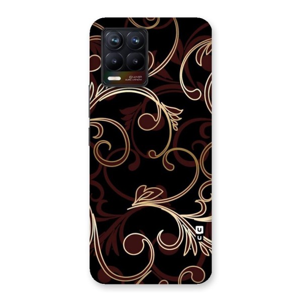 Golden Maroon Beauty Back Case for Realme 8