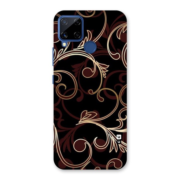 Golden Maroon Beauty Back Case for Realme C12