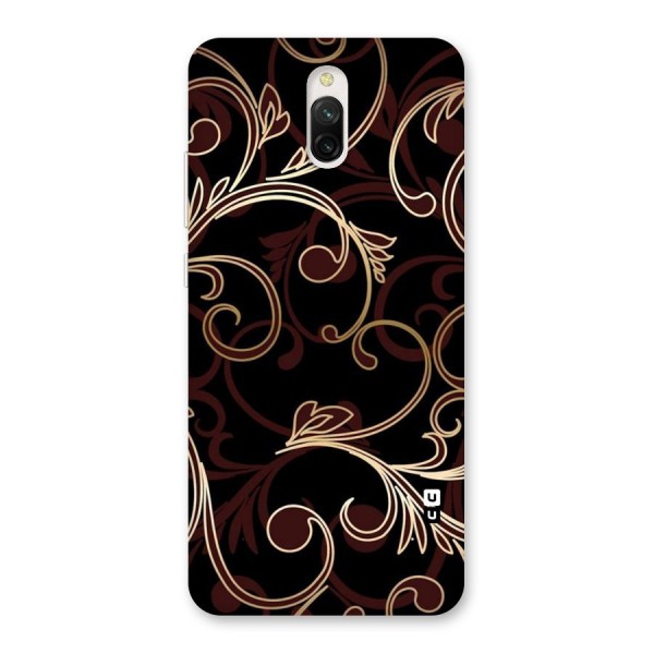 Golden Maroon Beauty Back Case for Redmi 8A Dual