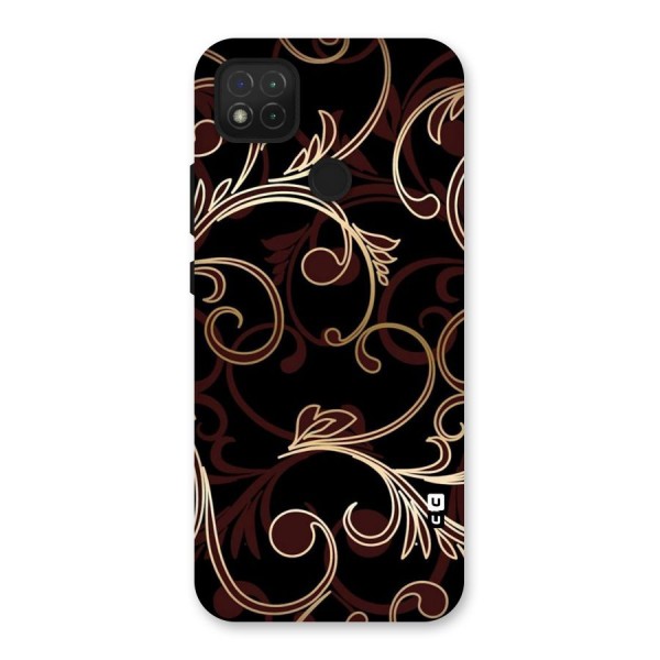 Golden Maroon Beauty Back Case for Redmi 9C