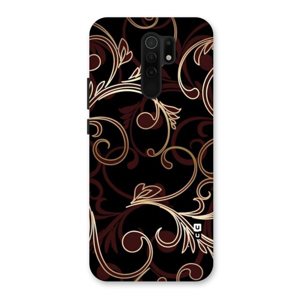 Golden Maroon Beauty Back Case for Redmi 9 Prime