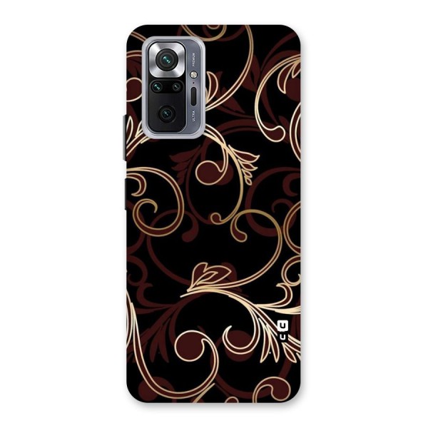 Golden Maroon Beauty Back Case for Redmi Note 10 Pro
