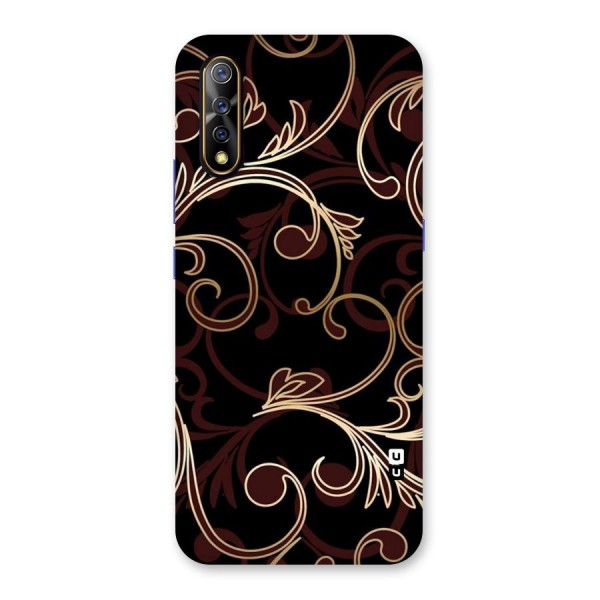 Golden Maroon Beauty Back Case for Vivo S1