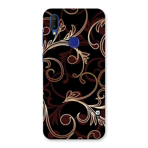 Golden Maroon Beauty Back Case for Vivo V11