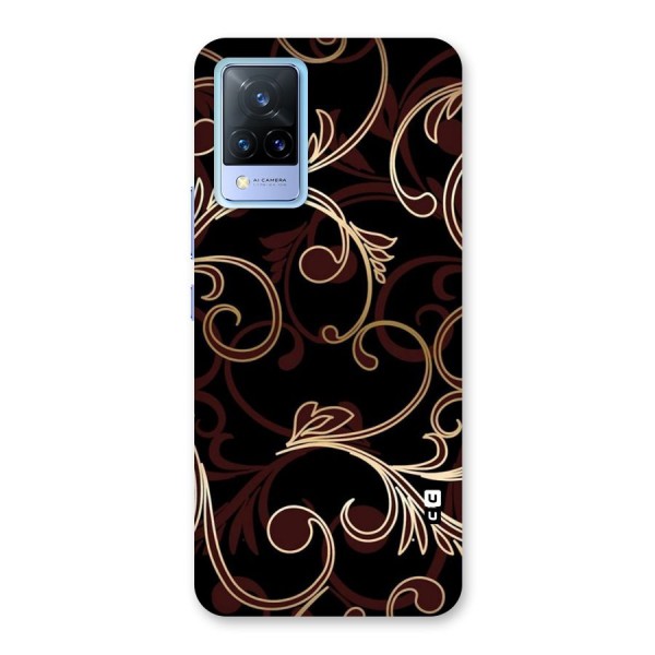 Golden Maroon Beauty Back Case for Vivo V21 5G