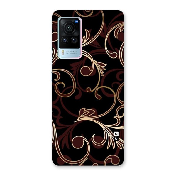 Golden Maroon Beauty Back Case for Vivo X60 Pro