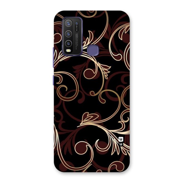 Golden Maroon Beauty Back Case for Vivo Y30