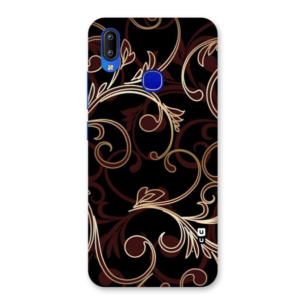 Golden Maroon Beauty Back Case for Vivo Y91