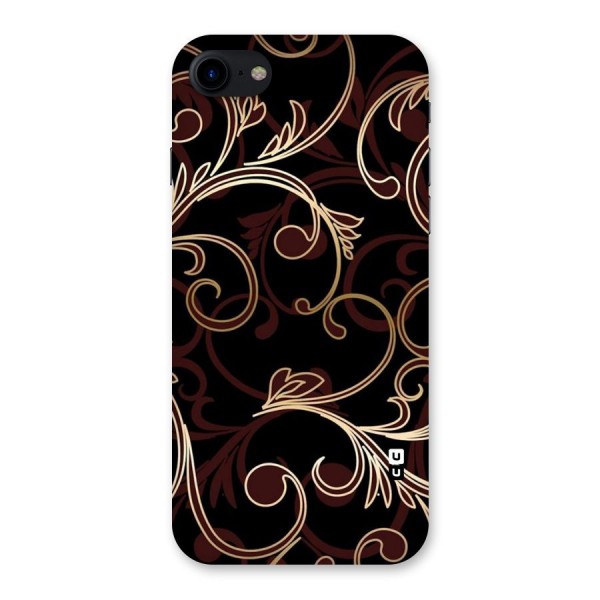 Golden Maroon Beauty Back Case for iPhone SE 2020