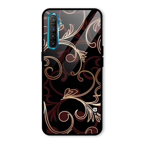 Golden Maroon Beauty Glass Back Case for Realme XT