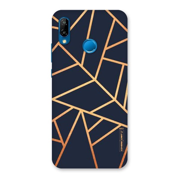 Golden Pattern Back Case for Huawei P20 Lite