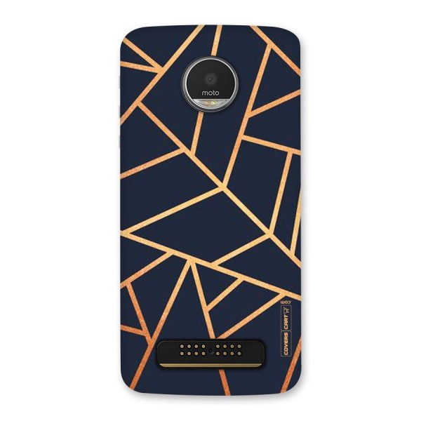 Golden Pattern Back Case for Moto Z Play