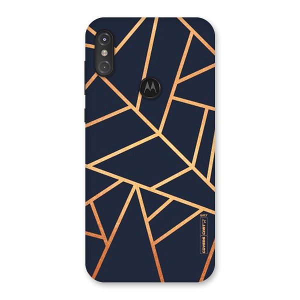 Golden Pattern Back Case for Motorola One Power