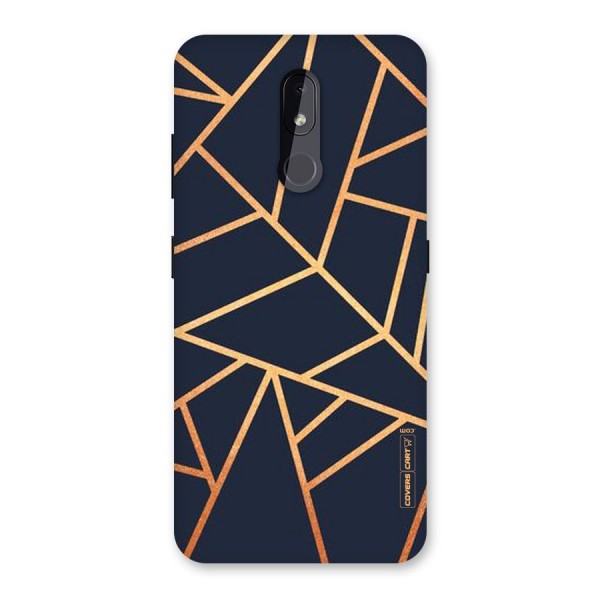 Golden Pattern Back Case for Nokia 3.2