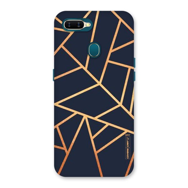 Golden Pattern Back Case for Oppo A12