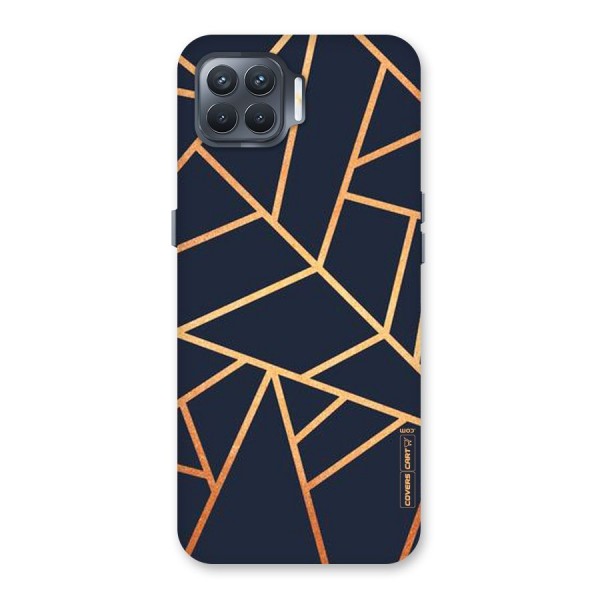 Golden Pattern Back Case for Oppo F17 Pro