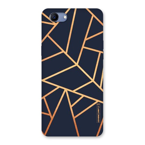 Golden Pattern Back Case for Oppo Realme 1