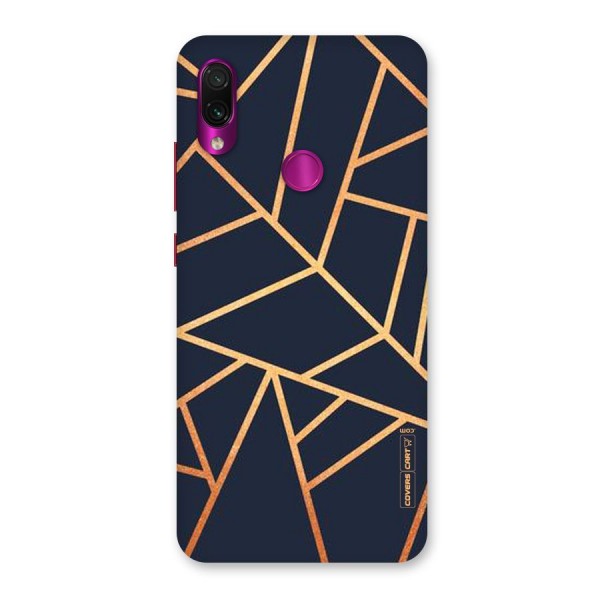 Golden Pattern Back Case for Redmi Note 7 Pro